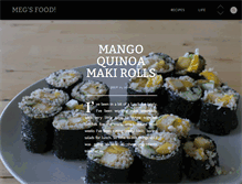 Tablet Screenshot of megsfood.com